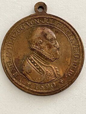 Herzog Von Julich Cleve Und Berg Pendant German Historical Commemorative Medal